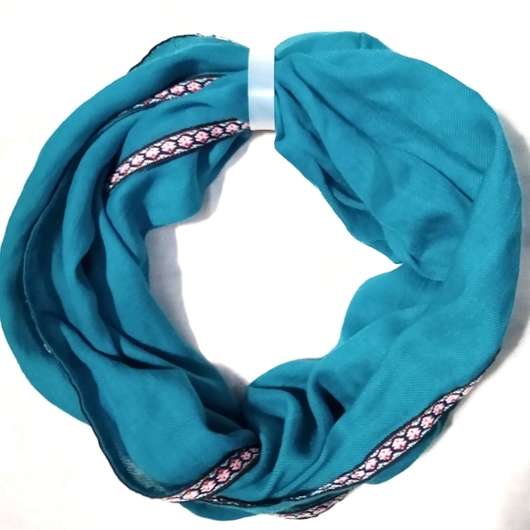 ABG Accessories Infinity Scarf/Wrap Blue Turquoise - Picture 1 of 2